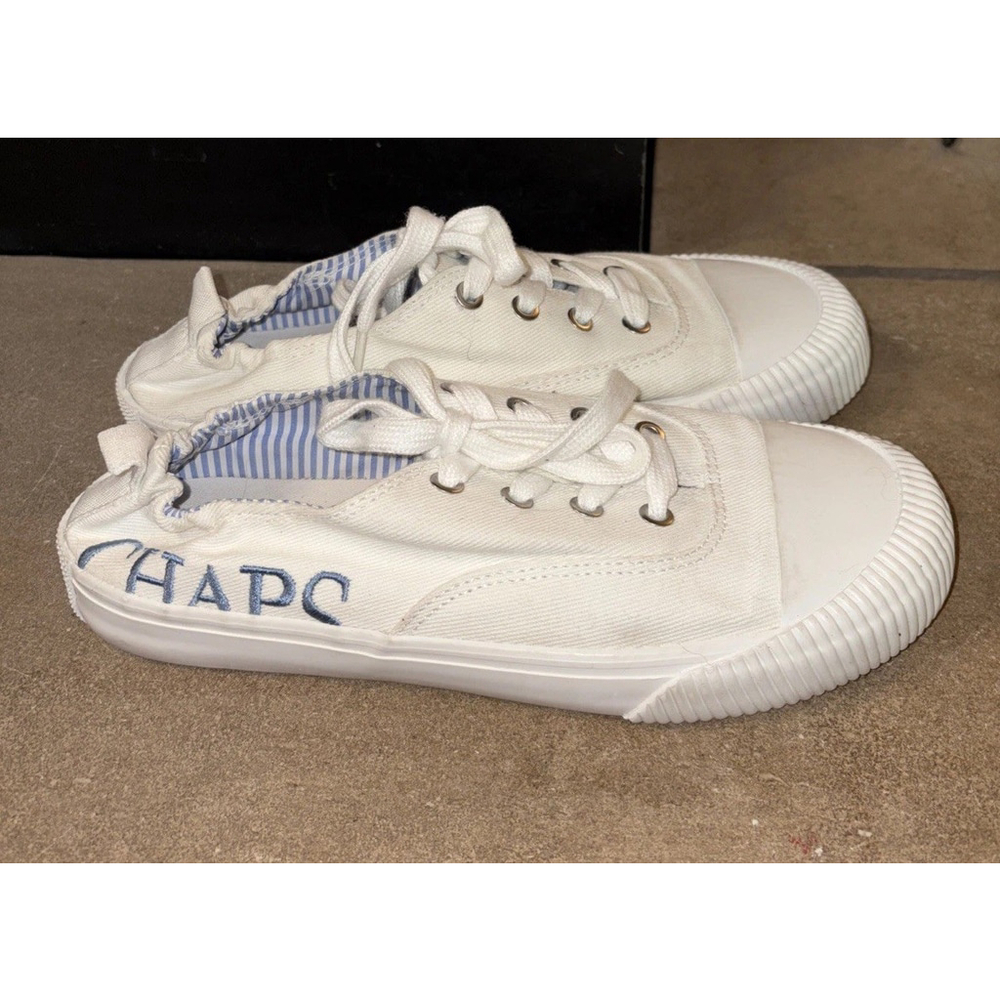 Chaps Women's Designer Canvas Athletic Shoe Size 8.0 M Worn 1x